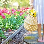 barefoot basket blooming blossoming