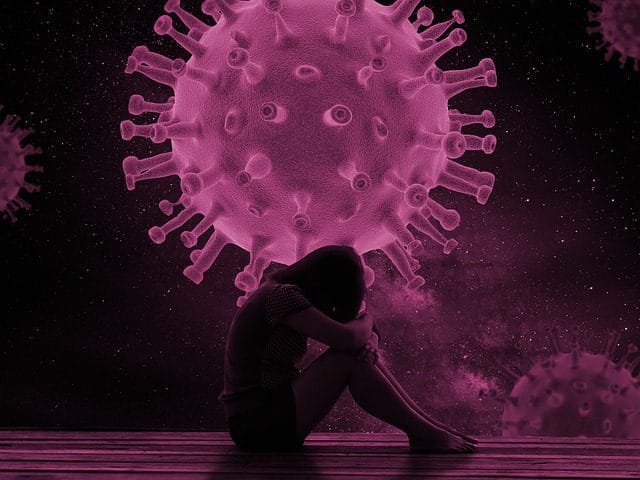 Corona Pink Virus Sad Girl  - CalvinRichi / Pixabay